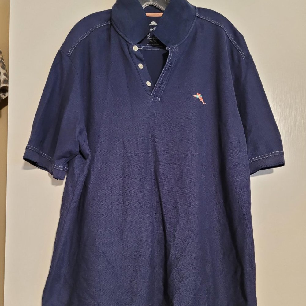 Tommy Bahama Polo, blue, XL